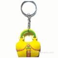 PVC Customizable Keychains Soft Plastic Rubber PVC Keychain